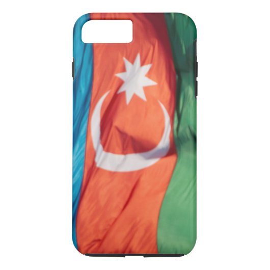 Waving Flag van de Azerbeidzjan Case-Mate iPhone Case (Achterkant)