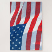 Waving Flag van de grote Verenigde Staten Legpuzzel (Verticaal)