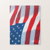 Waving Flag van de Verenigde Staten Legpuzzel (Verticaal)