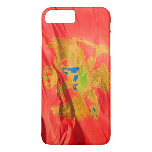 Waving Flag van Montenegro Case-Mate iPhone Case (Achterkant)