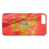 Waving Flag van Montenegro Case-Mate iPhone Case (Achterkant (Horizontaal))
