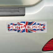 Waving Flag Verenigd Koninkrijk Bumpersticker (Op auto)