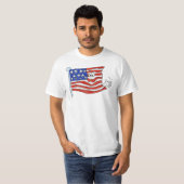 Waving Flag Waving Cartoon T-shirt kleding (Voorkant volledig)