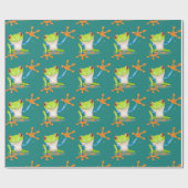 Waving Frog Gift Cadeaupapier (Vlak)