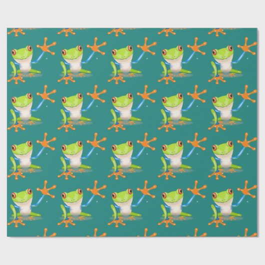Waving Frog Gift Cadeaupapier (Vlak)
