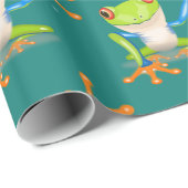 Waving Frog Gift Cadeaupapier (Rol Hoek)