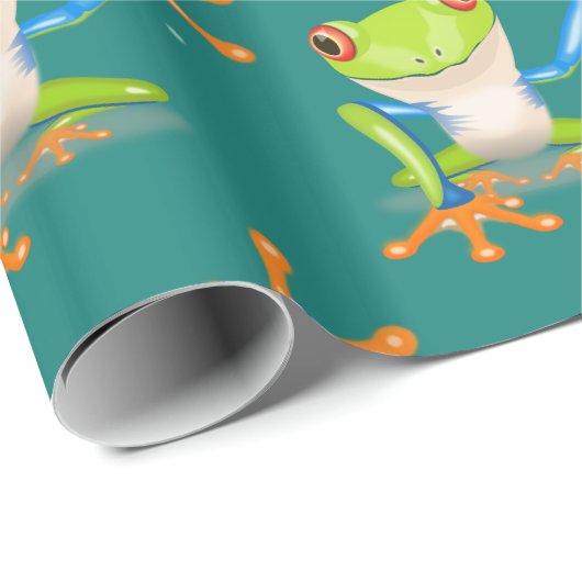 Waving Frog Gift Cadeaupapier (Rol Hoek)