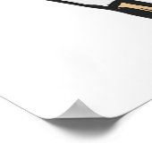 Waving Georgia Flag Red and White Five Crosses Poster (Hoek)