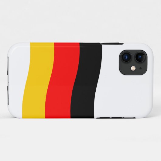 Waving German Flag Case-Mate iPhone Case (Achterkant (horizontaal))