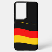 Waving German Flag Samsung Galaxy Hoesje (Achterkant)