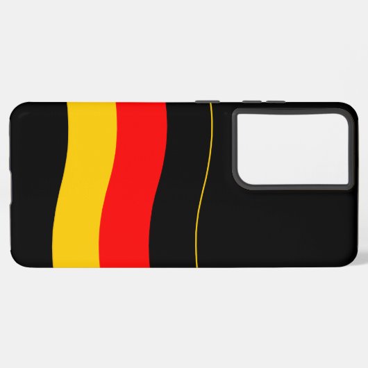 Waving German Flag Samsung Galaxy Hoesje (Linkerkant)