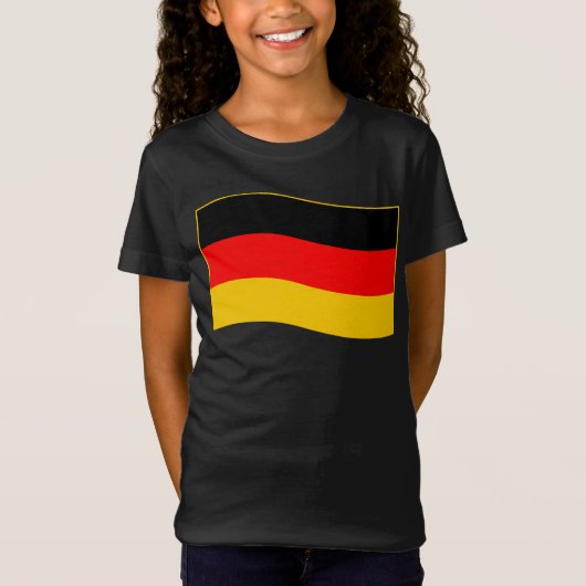 Waving German Flag T-shirt (Voorkant)