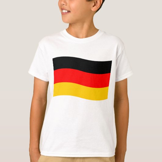 Waving German Flag T-shirt (Voorkant)
