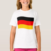 Waving German Flag T-shirt (Voorkant)