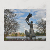 Waving Girl Monument Savannah GA Fotografisch Briefkaart (Voorkant)