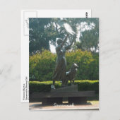 Waving Girl Statue Savannah, Georgia Briefkaart (Voorkant / Achterkant)