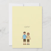 Waving Goodbye Going Away Party Uitnodiging (Achterkant)