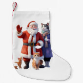 Waving Goodbye in the Snow Kleine Kerstsok (Voorkant)