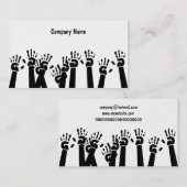 Waving Hands, bedrijfsnaam Visitekaartje (Voorkant / Achterkant)