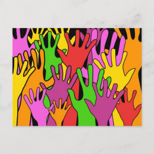 Waving Hands Briefkaart