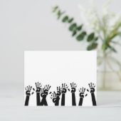 Waving Hands Briefkaart (Staand voorkant)