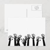Waving Hands Briefkaart (Voorkant / Achterkant)