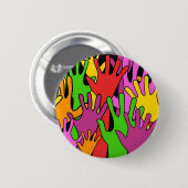 Waving Hands Ronde Button 5,7 Cm (Voorkant /achterkant)