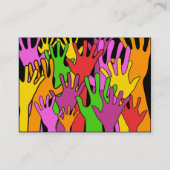 Waving Hands Visitekaartje (Achterkant)
