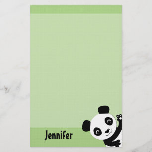 Waving Panda Briefpapier