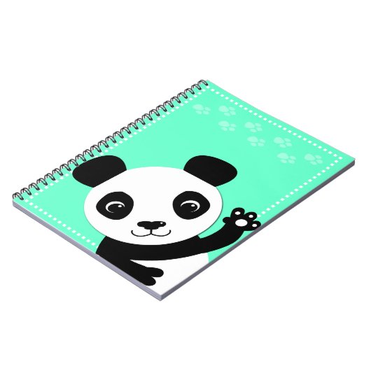 Waving Panda Notitieboek (Linkerzijde)