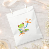 Waving red eyed Tree frog-illustratie Bedankzakje (Geknipt)