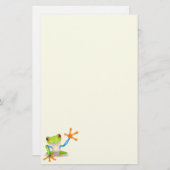 Waving red eyed Tree frog-illustratie Briefpapier (Voorkant / Achterkant)