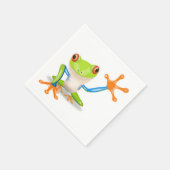 Waving red eyed Tree frog-illustratie Servet (Hoek)