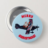 Waving Santa Button (Voorkant /achterkant)