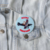 Waving Santa Button (In situ)