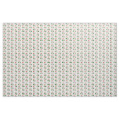 Waving Santa & Candy Cane Cartoon Stof (Yard (91,4 cm))