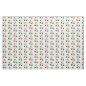 Waving Santa & Candy Cane Cartoon Stof (Fat Quarter)
