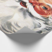 Waving Santa Claus Cadeaupapier (Hoek)