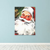 Waving Santa Claus Canvas Afdruk (Insitu (Houten vloer))