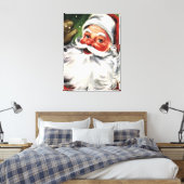 Waving Santa Claus Canvas Afdruk (Insitu (Slaapkamer))