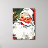 Waving Santa Claus Canvas Afdruk (Voorkant)