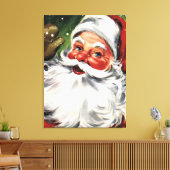 Waving Santa Claus Canvas Afdruk (Insitu (Woonkamer))
