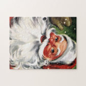 Waving Santa Claus Legpuzzel (Horizontaal)