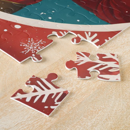 Waving Santa Claus Legpuzzel (Zijkant)