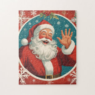 Waving Santa Claus Legpuzzel