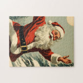 Waving Santa Claus Legpuzzel (Horizontaal)