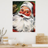 Waving Santa Claus Poster (Keuken)