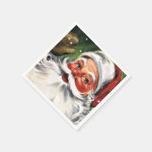 Waving Santa Claus Servet (Hoek)