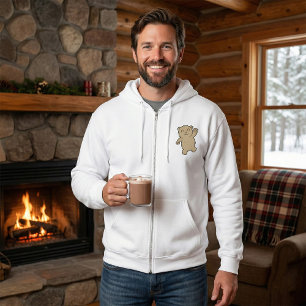 Waving Schattig lachend Beer Hoodie