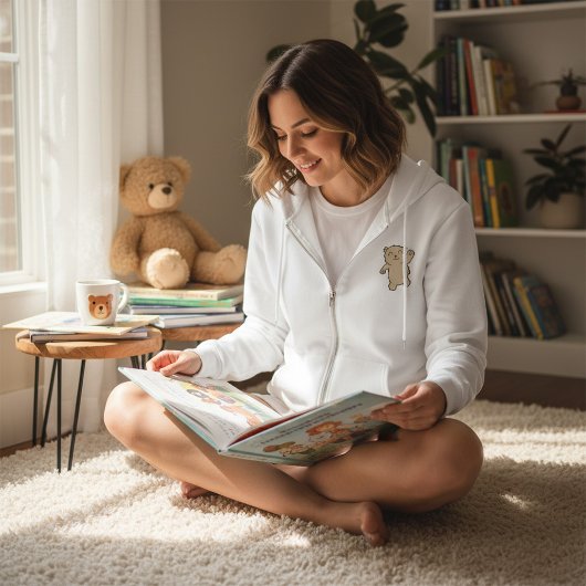 Waving Schattig lachend Beer Hoodie